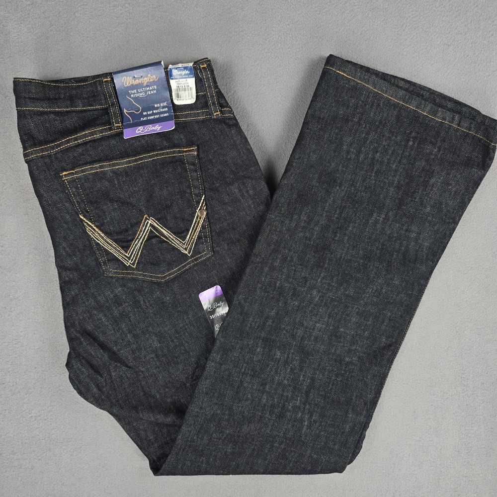 Wrangler Q-Baby Ultimate Riding Jeans Womens 19x34 Deep Doved Bootcut‎ WRQ20